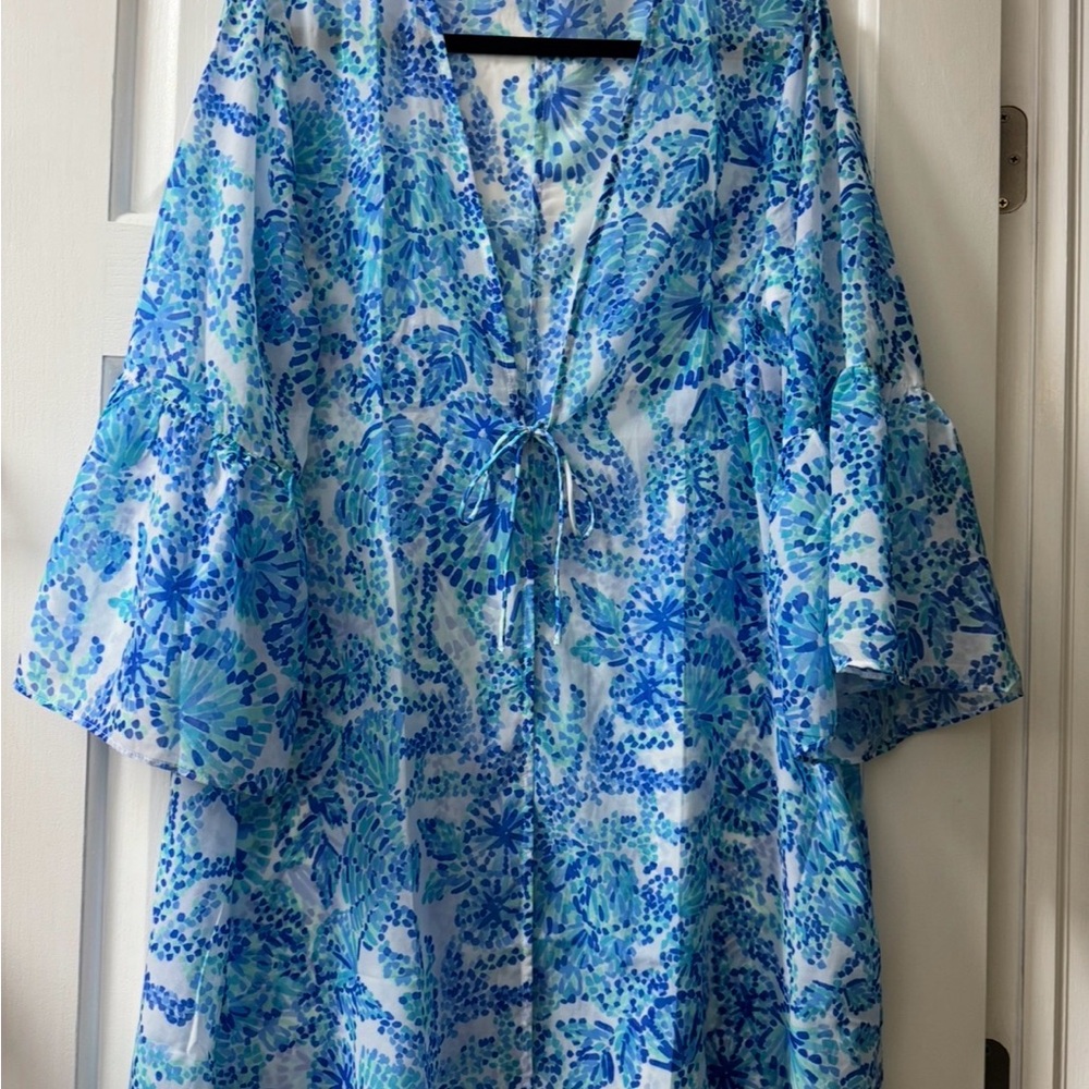 Lilly Pulitzer Blue Floral Dress